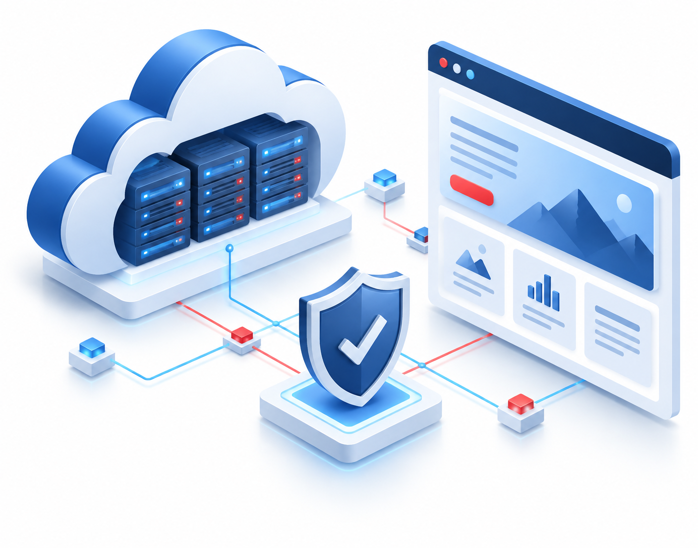Cloud server, business website and security technology